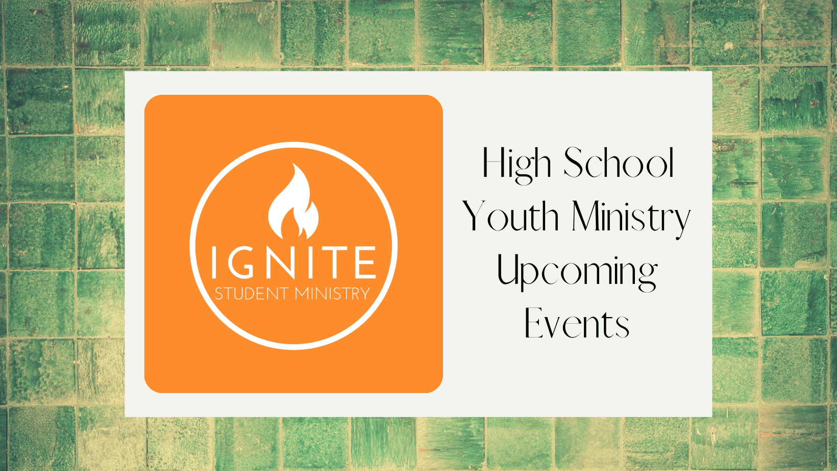 High School Youth Ministry Upcoming Events | Most Holy Eucharist